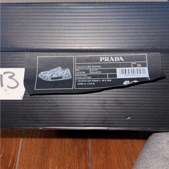 Sold out platform sequin Prada sneakers - Picture 3 of 7